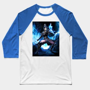 Blue fire queen Baseball T-Shirt